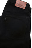 GD111 SLIM STRAIGHT | Raw 14 Oz Denim - Total Black