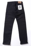GD111 SLIM STRAIGHT | Raw 14 Oz Denim - Total Black