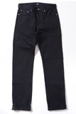 GD111 SLIM STRAIGHT | Raw 14 Oz Denim - Total Black