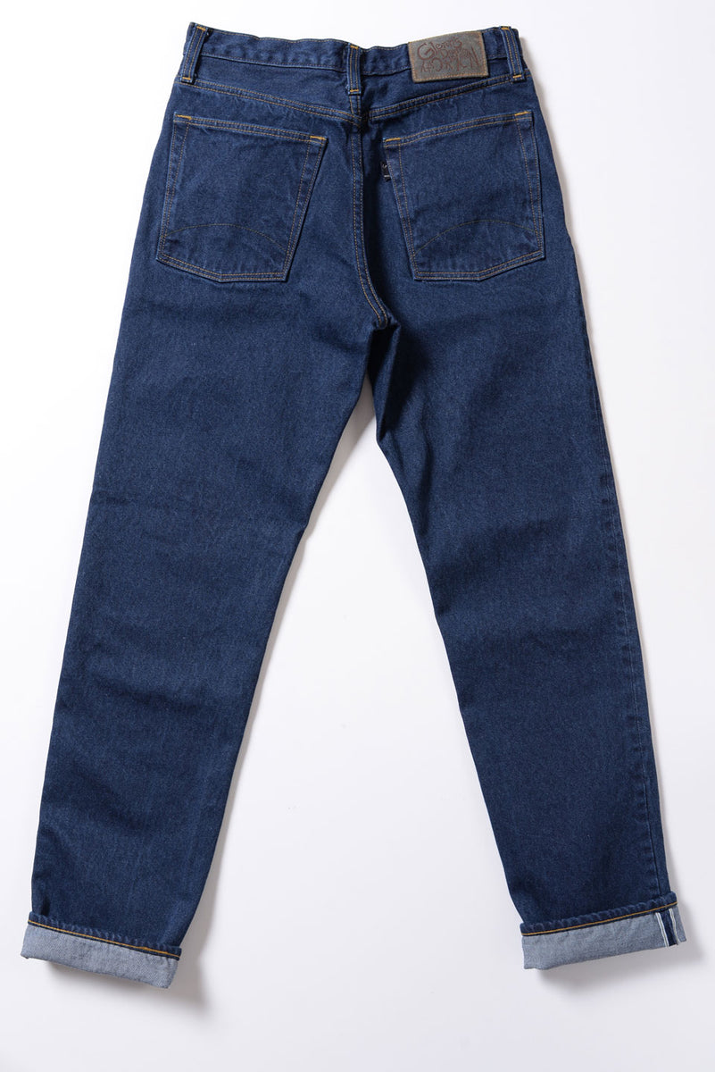 GD112 SLOUCHY TAPERED | Washed 13 Oz Selvedge Denim - Classic Indigo –  Glenn's Denim