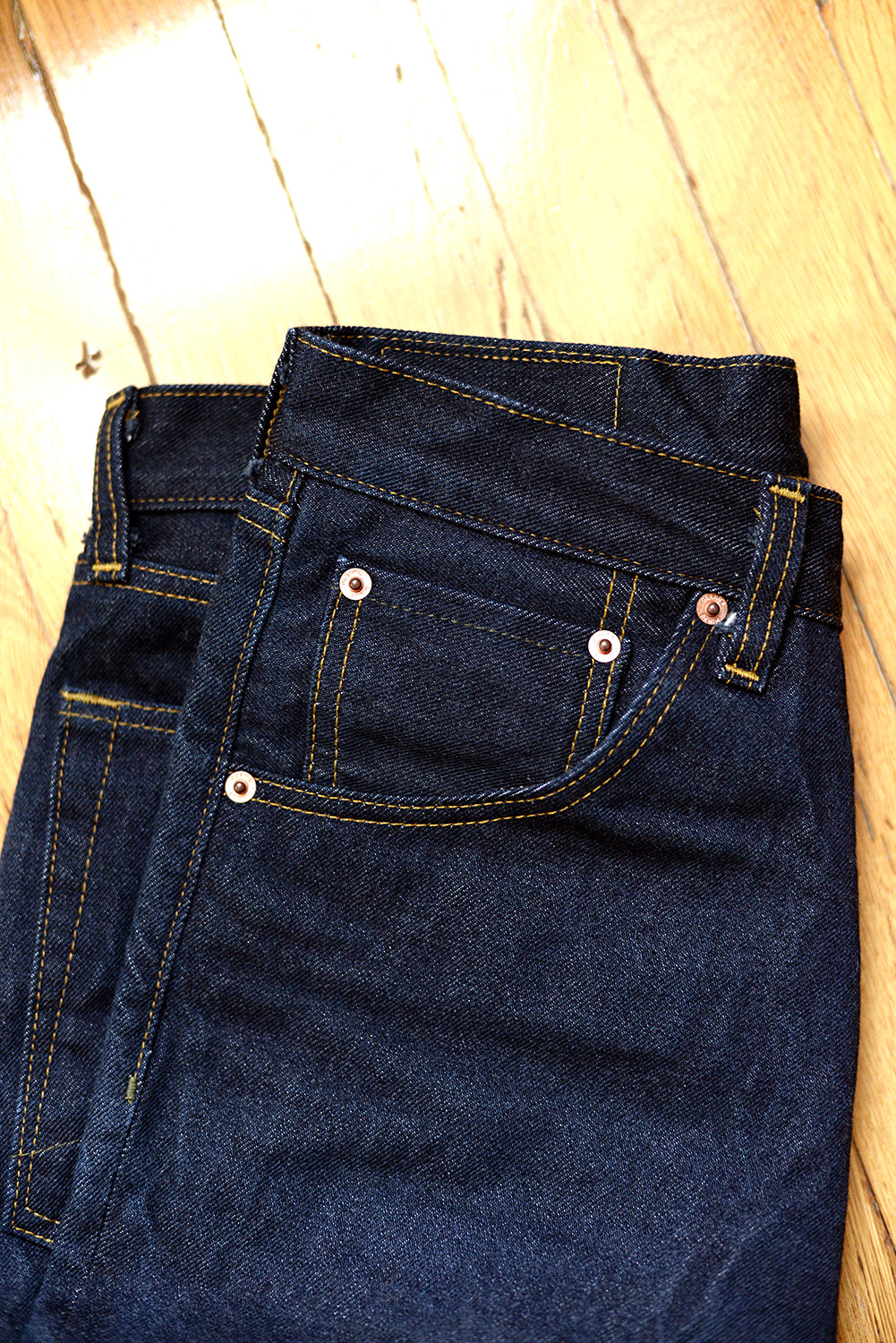 【DISCERNMENT】S/S wide fit indigo linen denim jeans DSC_3719_0c9d4670-fdab-42fe-