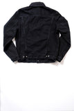 GD211 SLIM TRUCKER JACKET | Washed 14 Oz Denim - Total Black