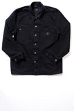 GD213 CHORE COAT | Washed 14 Oz Denim - Total Black