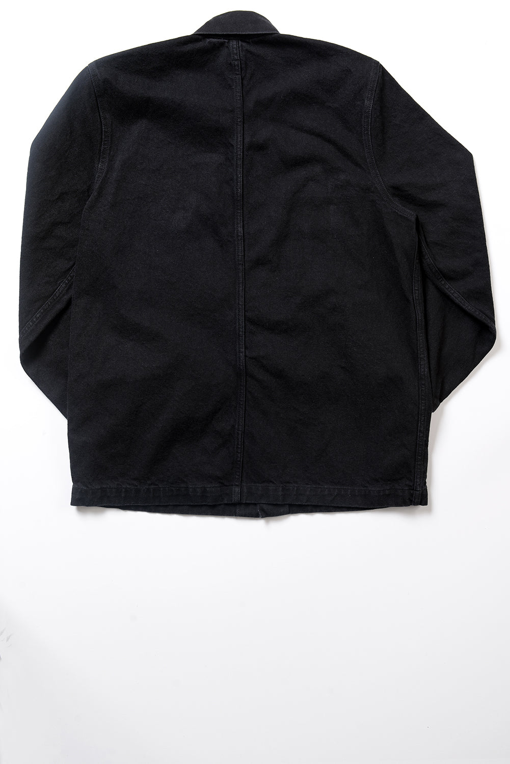 GD213 CHORE COAT | Washed 14 Oz Denim - Total Black – Glenn's Denim