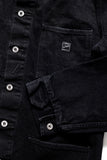 GD213 CHORE COAT | Washed 14 Oz Denim - Total Black