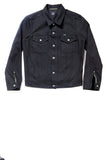 GD211 SLIM TRUCKER JACKET | Raw 14 Oz Denim - Total Black