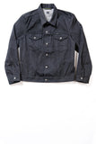 GD211 SLIM TRUCKER JACKET | Raw 13 Oz Selvedge Denim - Ash Black