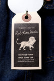 GD113 RELAXED WIDE LEG | Raw 13 Oz Selvedge Denim - Ash Black