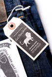 GD111 SLIM STRAIGHT | Raw 13 Oz Selvedge Denim - Classic Indigo