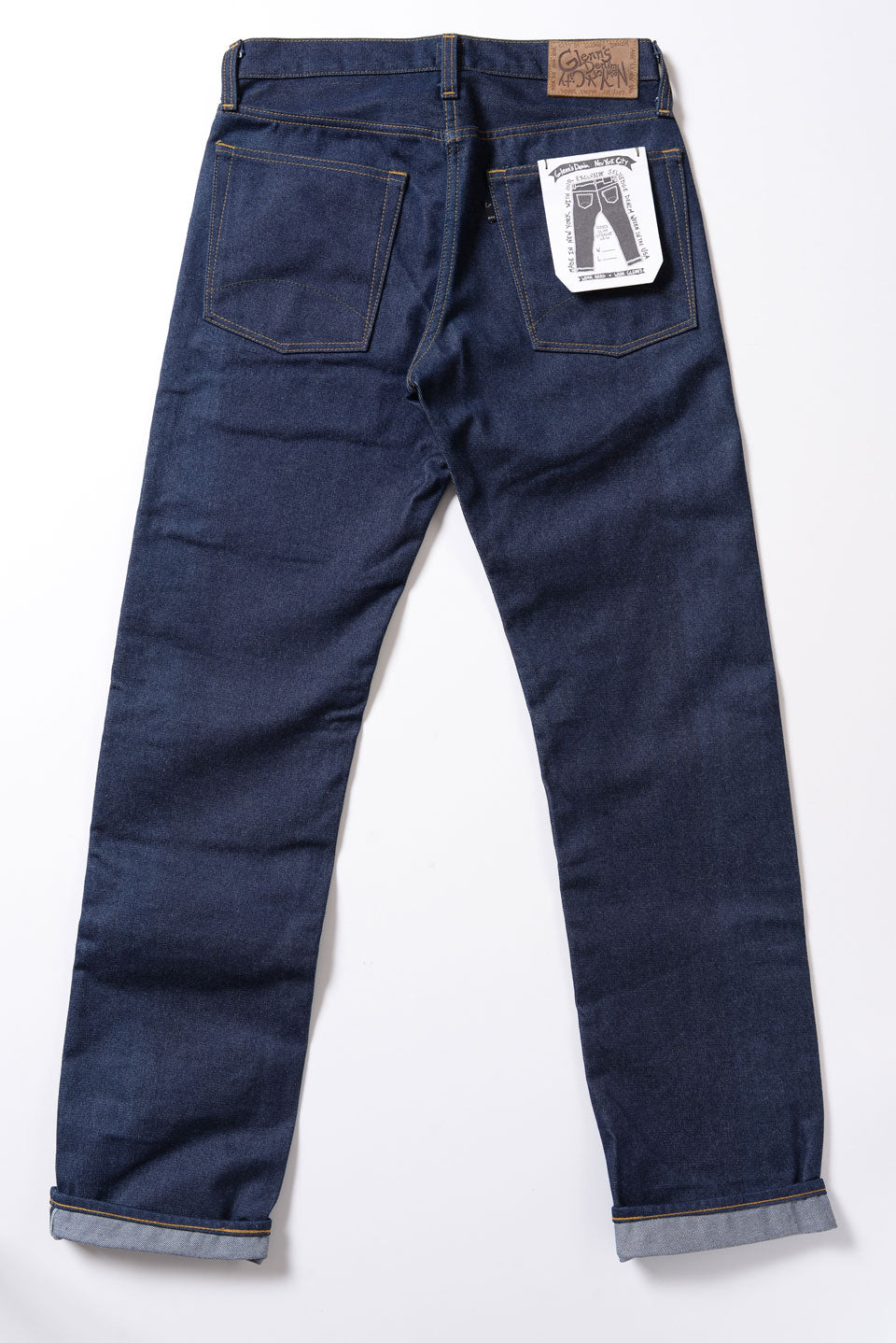 デニム・ジーパン ASCLO Tuck Straight Raw Denim Pants (1103) ASCLO Tuck Straight Raw Denim Pants (1103) - ASCLO