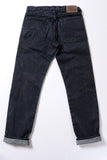 GD111 SLIM STRAIGHT | Washed 13 Oz Selvedge Denim - Ash Black