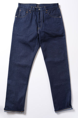 GD112 SLOUCHY TAPERED | Raw 13 Oz Selvedge Denim - Classic Indigo